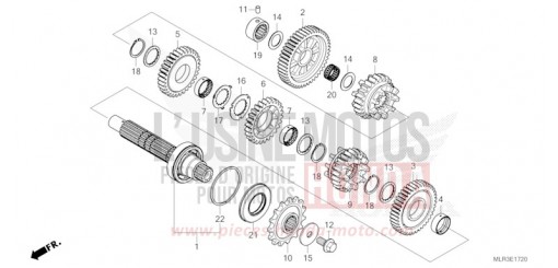 TRANSMISSION (COUNTERSHAFT) CBR500RAR de 2024